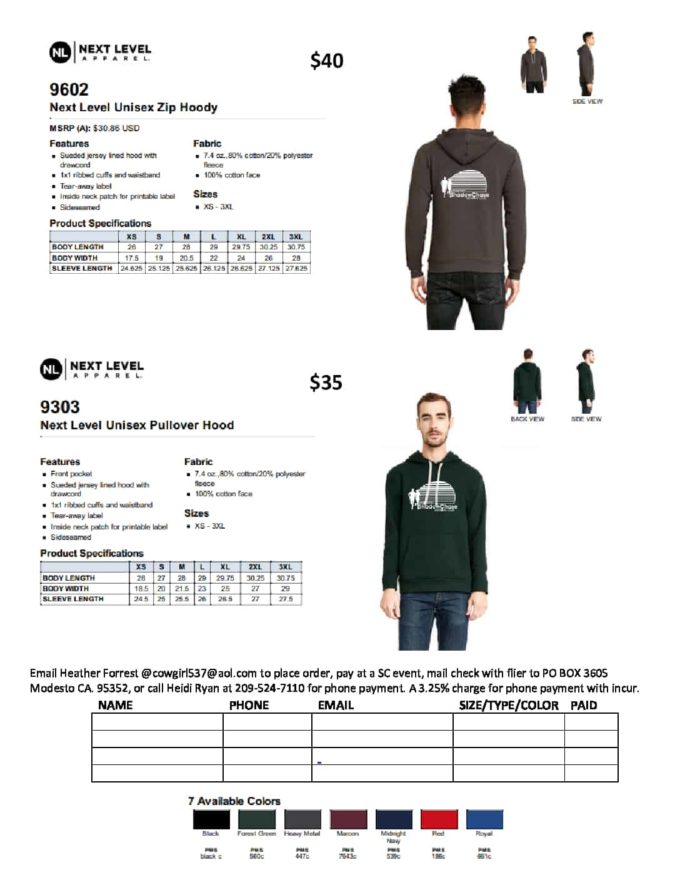 SC SS FLIER hoodies